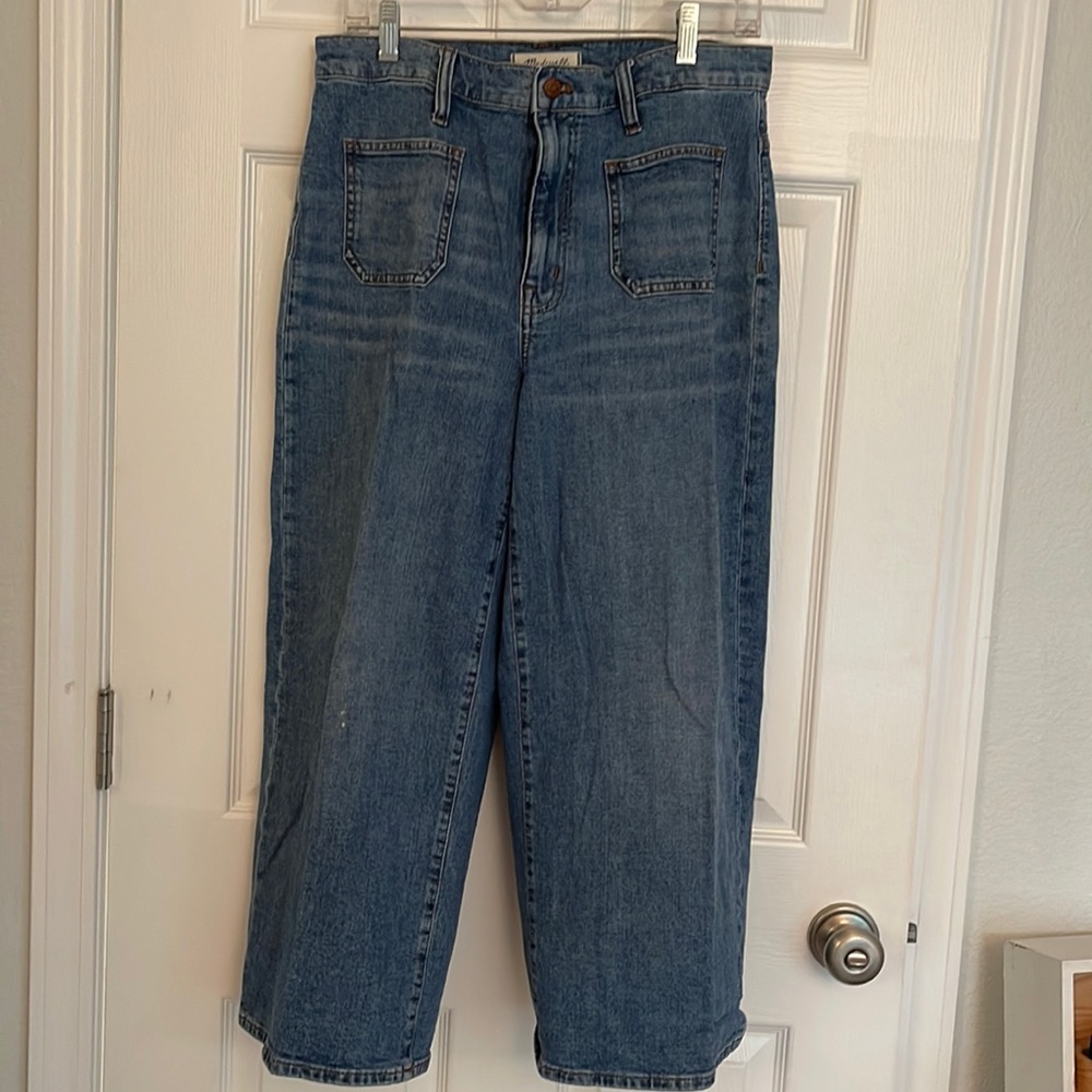 Madewell wide leg crop size 30